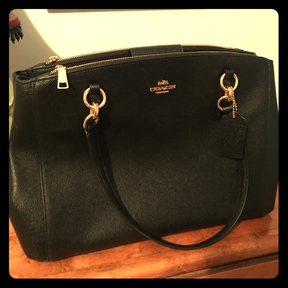 Black coach purse